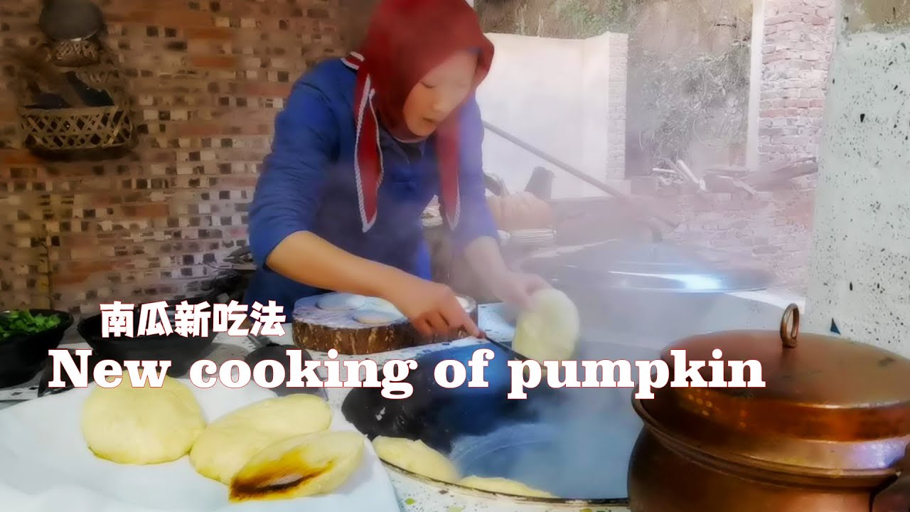 New cooking of pumpkin|Muslim Chinese Food | BEST Chinese halal food recipes|这样做的南瓜饼真香