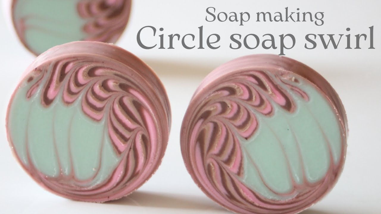 Circle Swirl Soap Making | Cold Process Soap