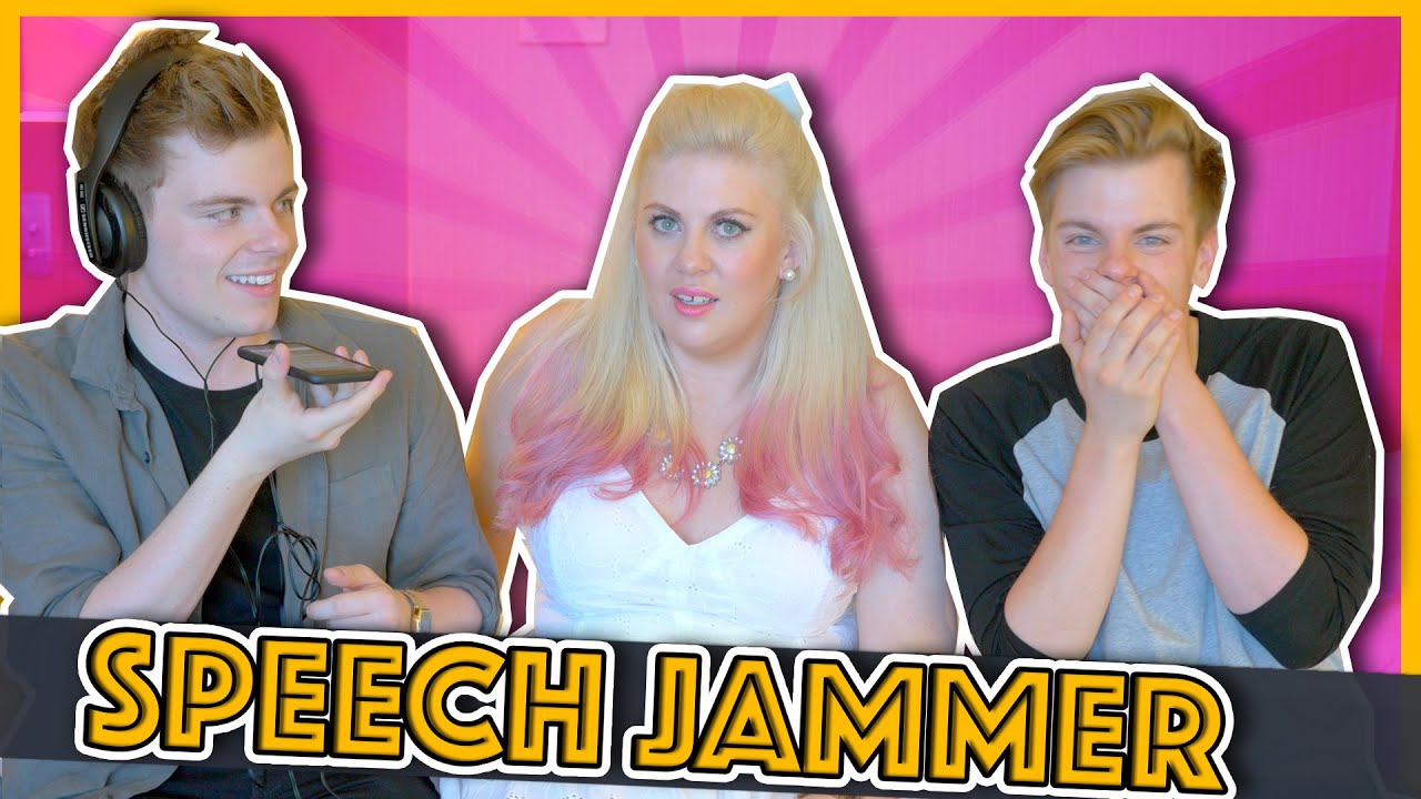 SPEECH JAMMER CHALLENGE ft. SprinkleOfGlitter | NikiNSammy
