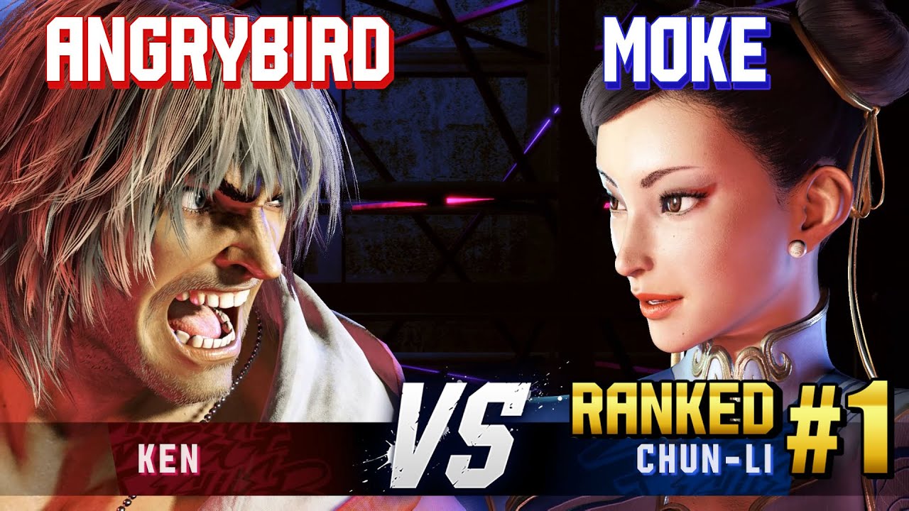 SF6 ▰ ANGRYBIRD (Ken) vs MOKE (#1 Ranked Chun-Li) ▰ High Level Gameplay