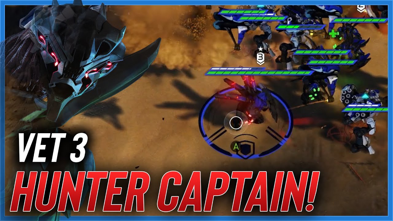 The TANKY Vet 3 Hunter Captain! Halo Wars 2