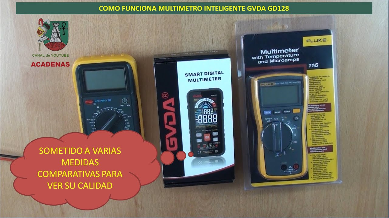 Impresionante multimetro inteligente GVDA GD128. Análisis y funcionamiento (clase 41)
