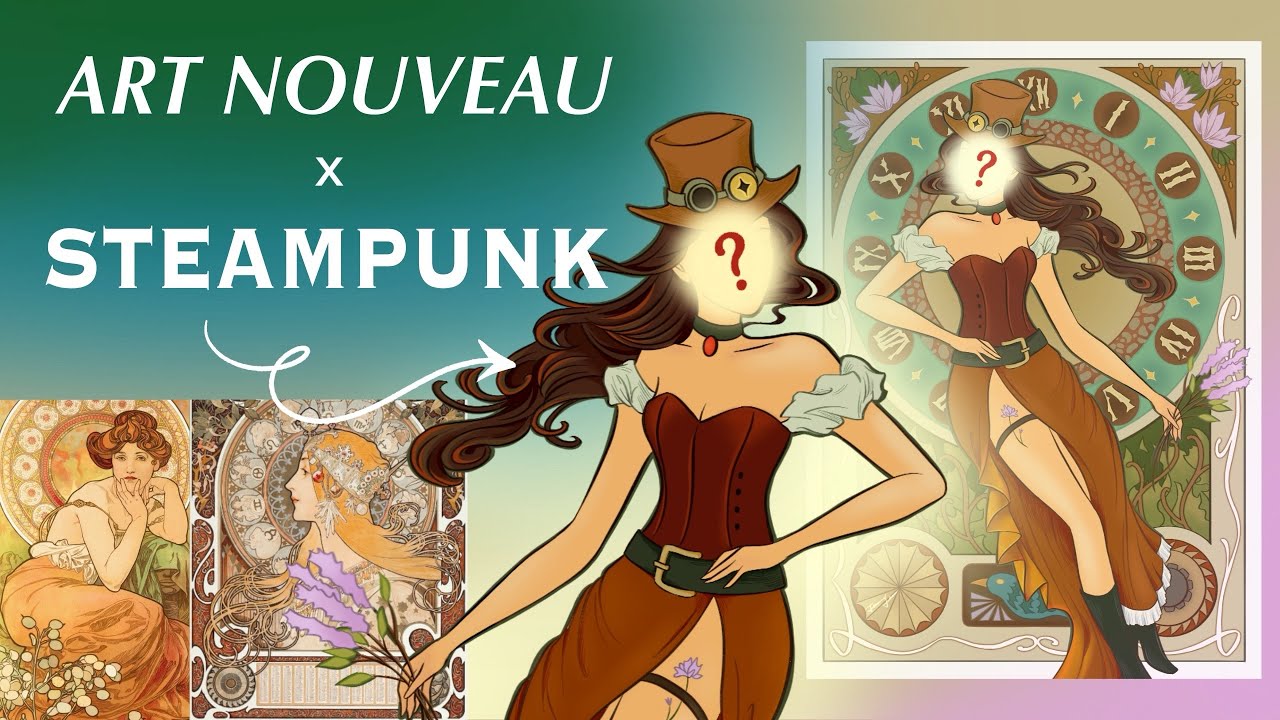 How to draw ✨Art Nouveau x Steampunk ‼️ | Procreate Digital Illustration Timelapse