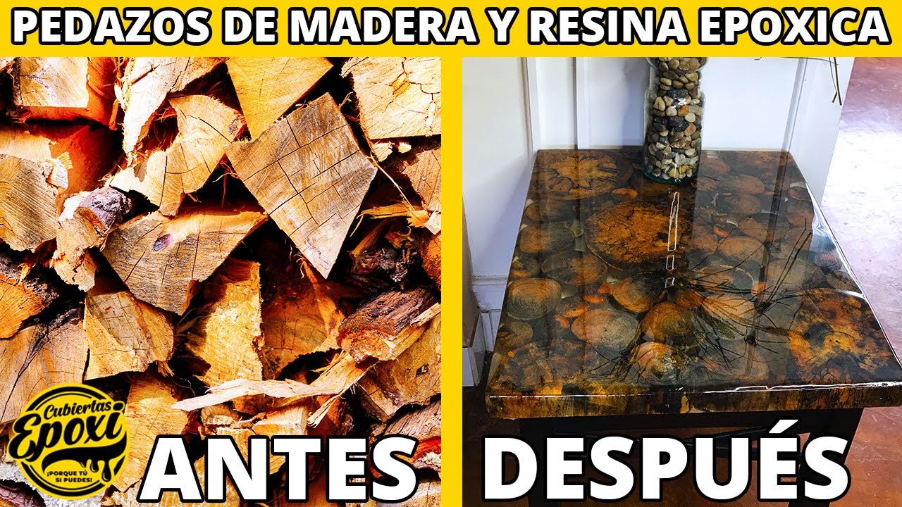 Con Solo Pedazos de Madera Y Resina Epoxica 🪵 | Cubiertas Epoxi