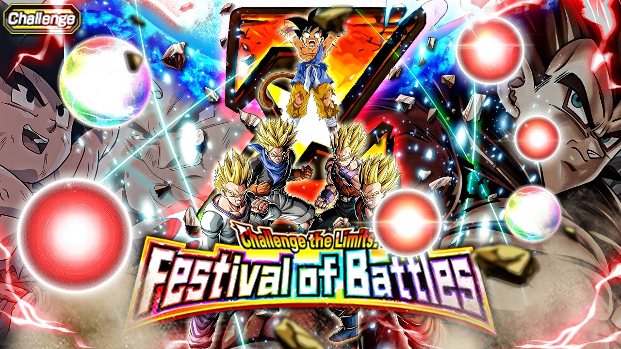 EZA LR GT GOKU & SSJ4 VEGETA VS. CHALLENGE THE LIMITS! FESTIVAL OF BATTLES! (DBZ: Dokkan Battle)