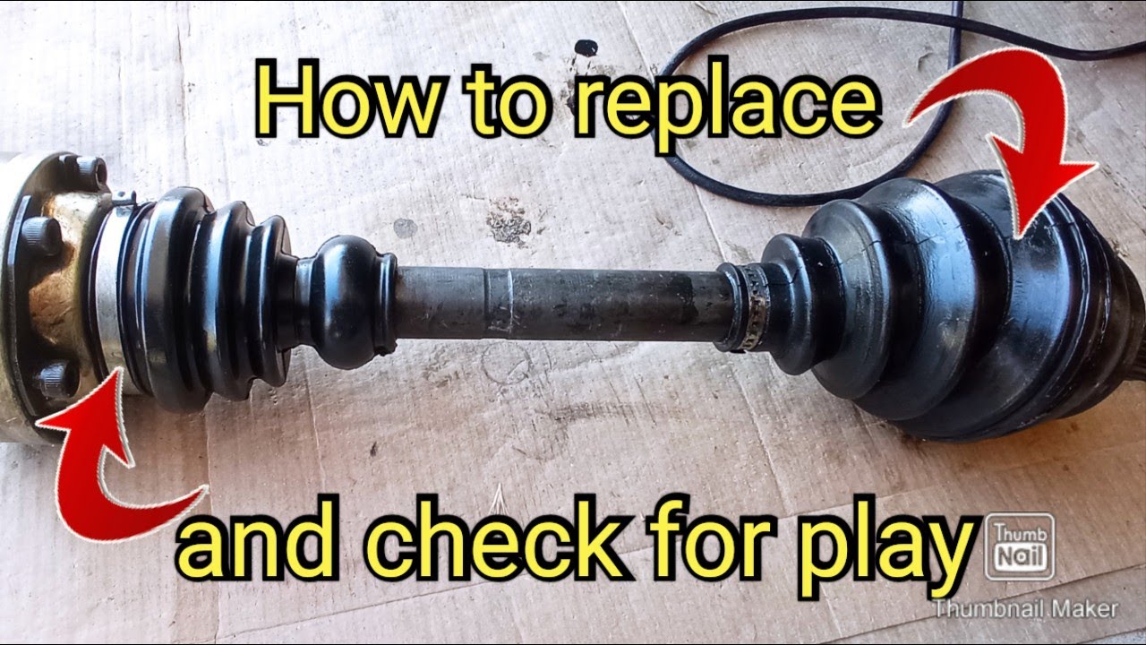 How to change both boots, replace CV joint and see clearances or play! Half shaft repair
