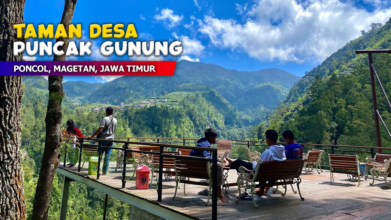 TAMAN PUNCAK GUNUNG! Pemandangan Alam Taman Wisata Desa Genilangit - Cerita Desa Magetan, Jawa Timur