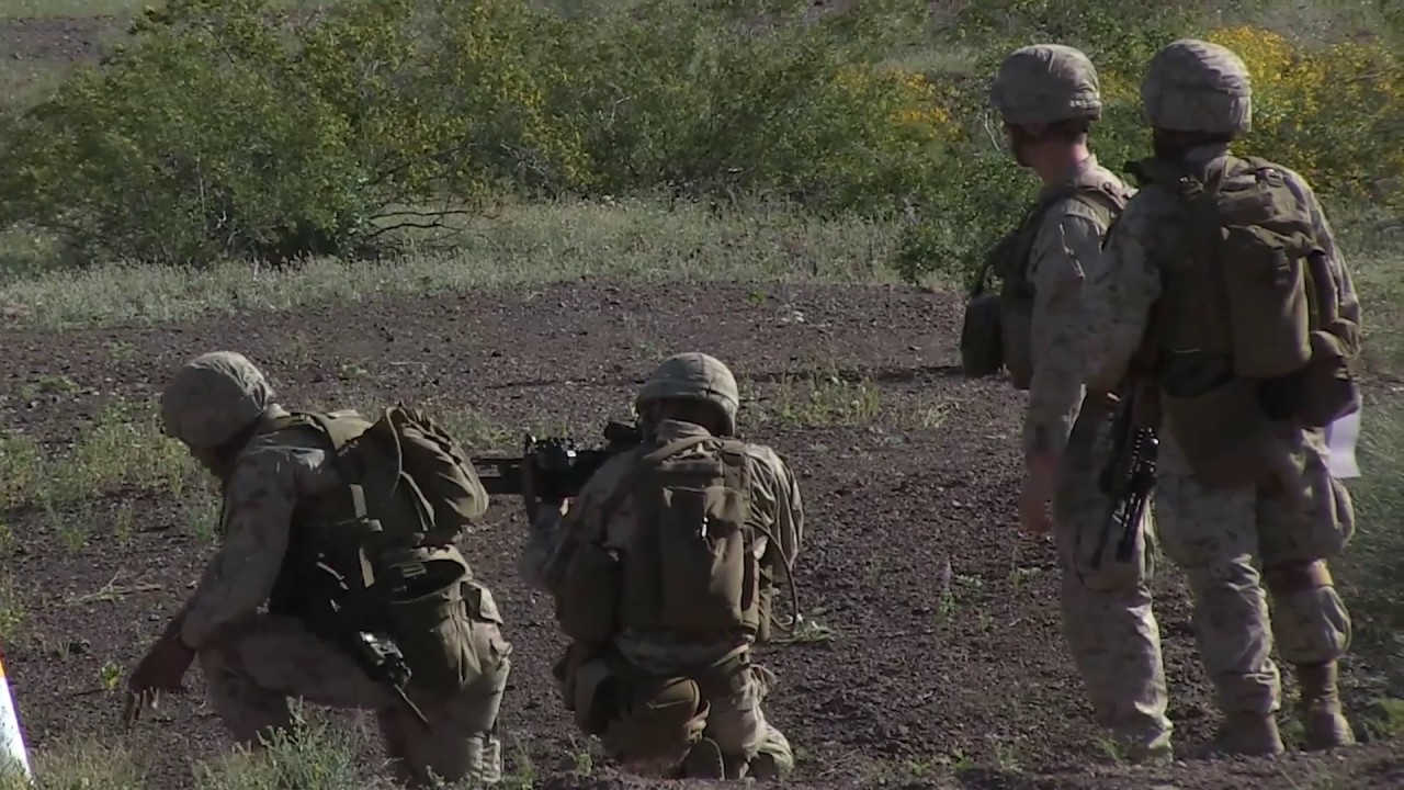 2nd Battalion, 6th Marine Regiment, conduct frag assault course during TALONEX 2-17