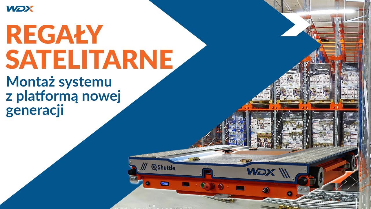 Regały satelitarne - system Pallet Shuttle z platformą nowej generacji | Timelapse