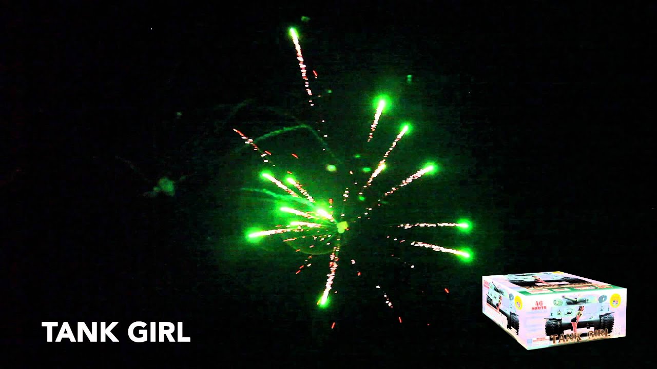 TANK GIRL - 500 GRAM CAKE  - WORLD CLASS FIREWORKS
