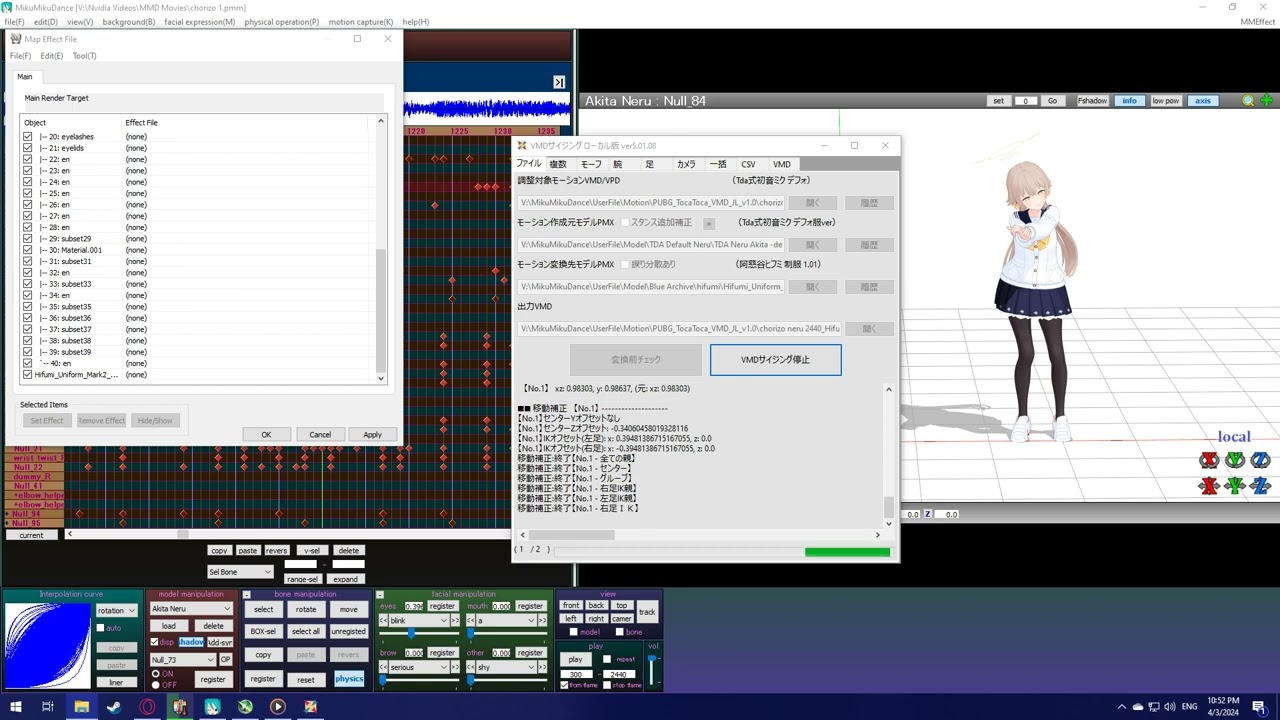 Using VMD Sizing to adapt a motion | MMD