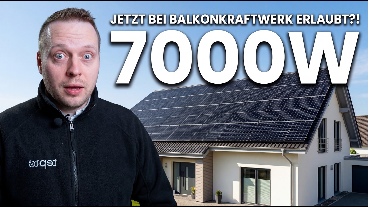 ENERGIE-KNALLER! 7000W Balkonkraftwerk – wirklich erlaubt?