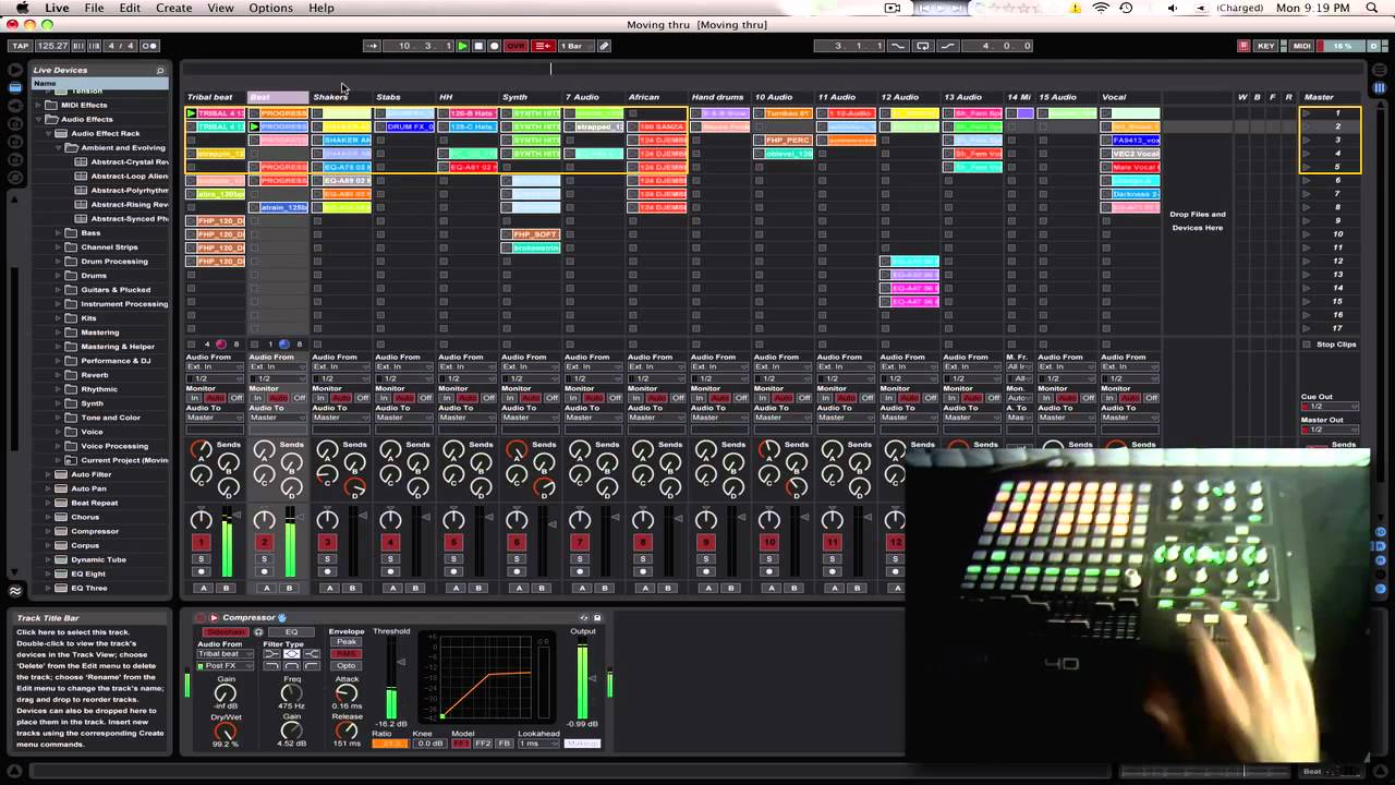 How you can perform live using Ableton Live and a APC40