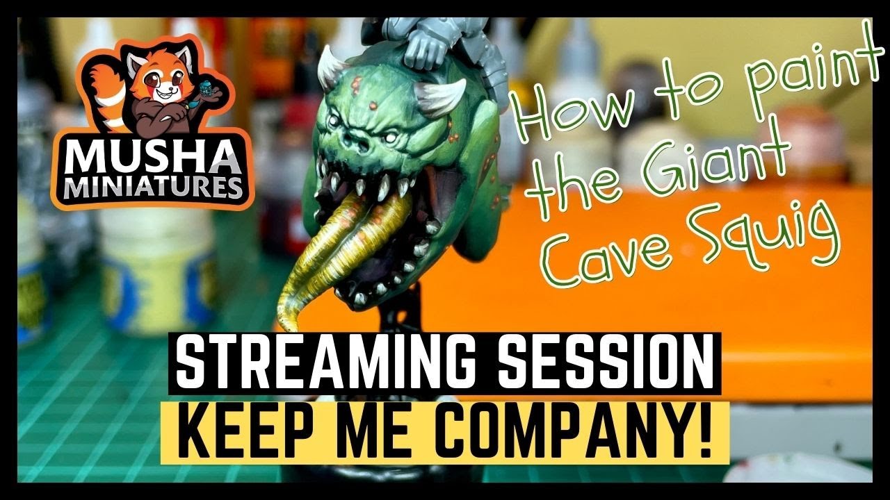 #01 How to Paint Loonboss on Gaint Cave Squig! Painting Streaming Session / How to paint miniatures