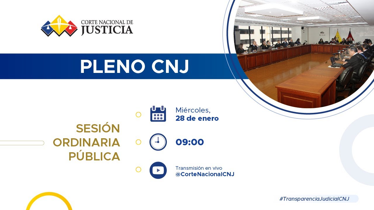 Pleno ordinario de la Corte Nacional de Justicia - 28 de enero de 2026