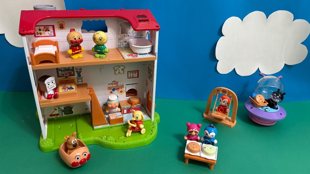 【アンパンマンおもちゃ】ころころパン工場ハウスで遊んだよ。