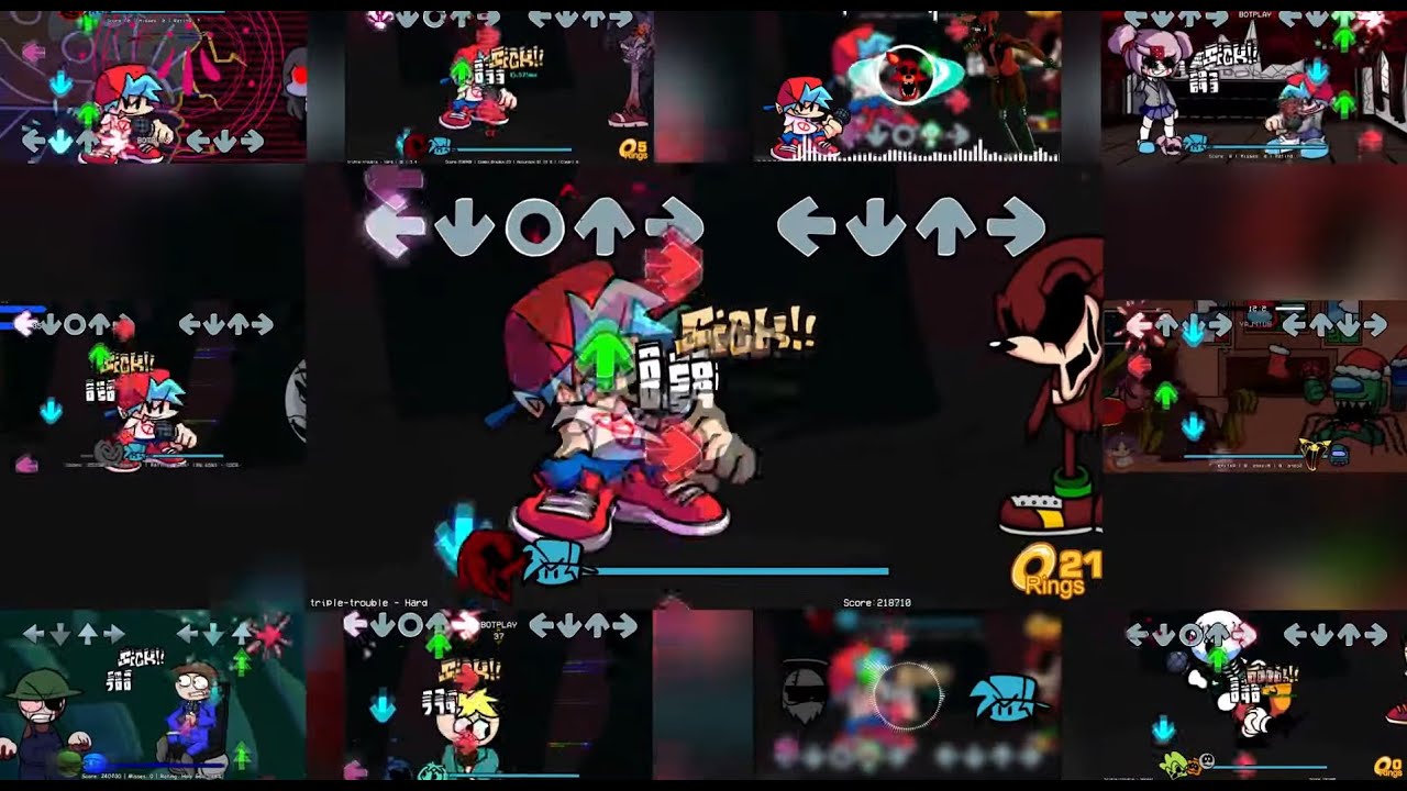 [PART 1] Friday Night Funkin' (vs. Sonic.exe Mod) - Triple Trouble but it's a COVER MASH-UP [#15]