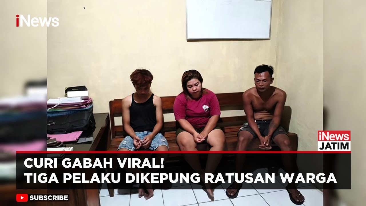 Aksi Pencurian Gabah Digagalkan Warga Tuban, Mobil Pelaku Dikepung Massa | iNews Jatim