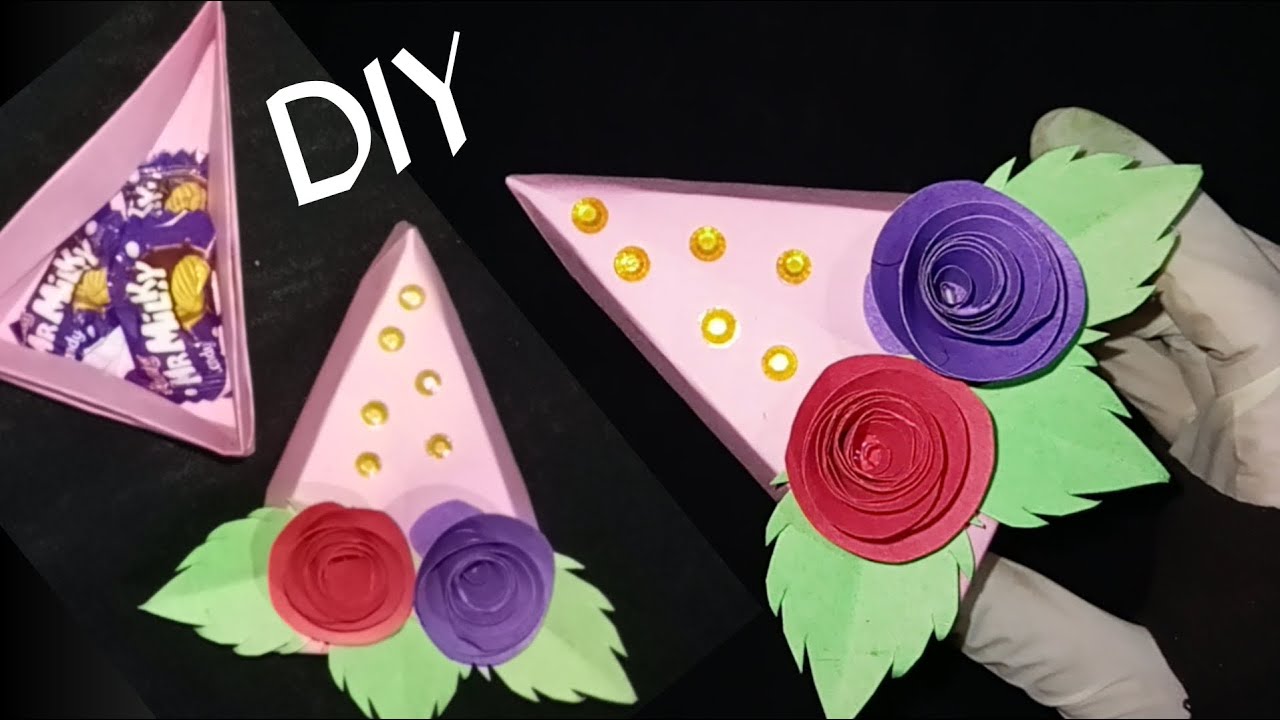 Cake Slice Box | Origami Cake Slice Box Tutorial | How to make Paper Cake Slice Box 