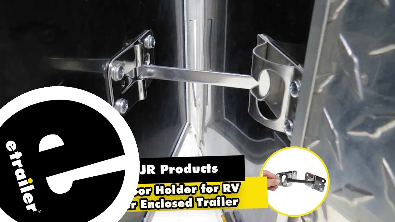 etrailer | Feature Review Flat T-Style Hook and Keeper Door Holder for RV or Enclosed Trailer