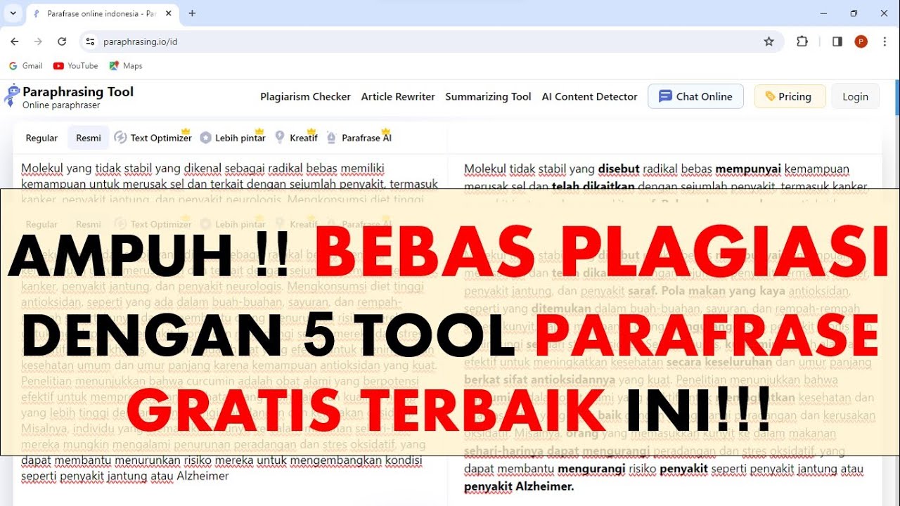 Terhindar dari Plagiarisme dengan 5 Website Terbaik untuk Parafrase Gratis ini