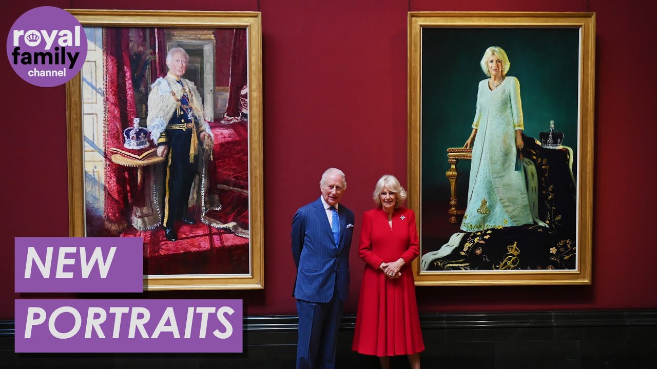 King Charles and Queen Camilla Pose With New Portraits