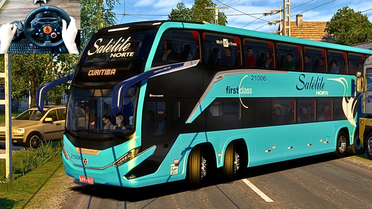 Realistic Bus Driving Through Tight Roads of Hungary | Bus simulator | Logitech G29 Setup | #ets2