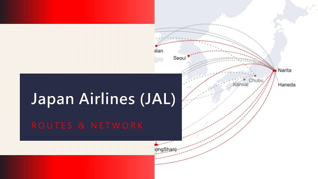 Routes and Network of Japan Airlines JAL