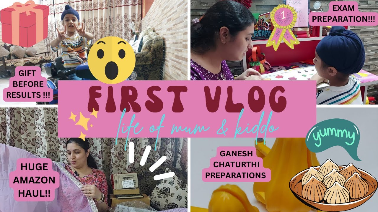 SURPRISE gift for Guntaj + HUGE FESTIVAL Amazon Haul - FIRST Vlog - MUMMA & GUNTAJ