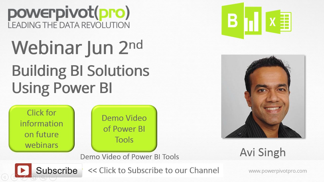 Запись вебинара Power BI 2015-06-02: Создание BI-решений с использованием Power BI