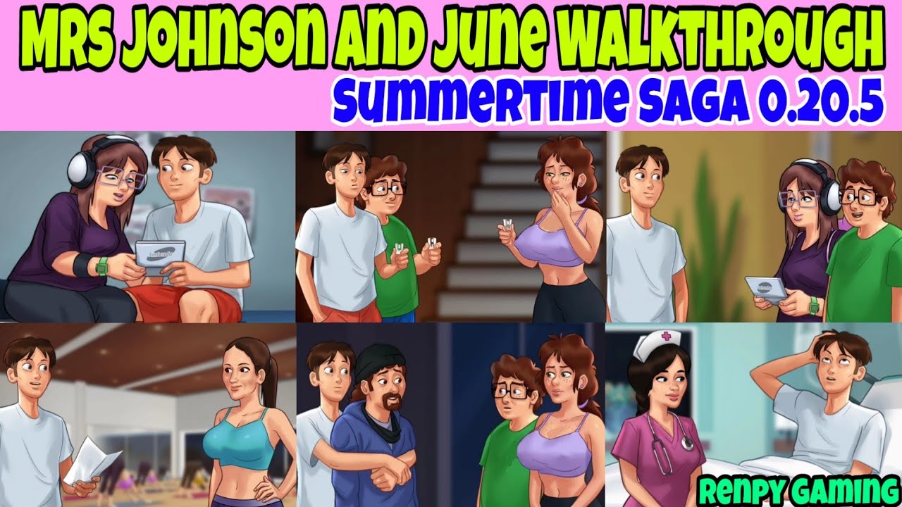 Mrs Johnson and June Full Walkthrough Summertime Saga 0.20.5 || Miss Johnson Storyline