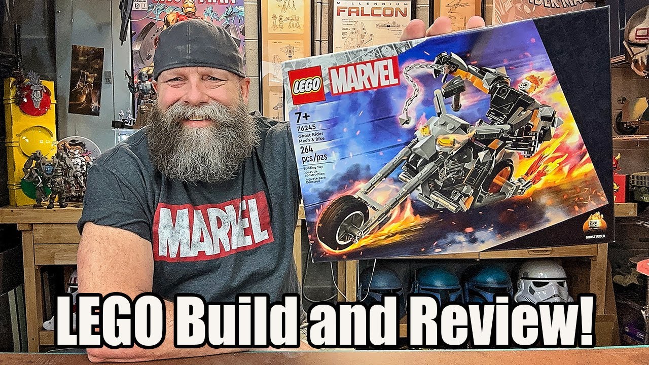 LEGO Marvel Ghost Rider Mech & Bike set 76245 | Build and Review!