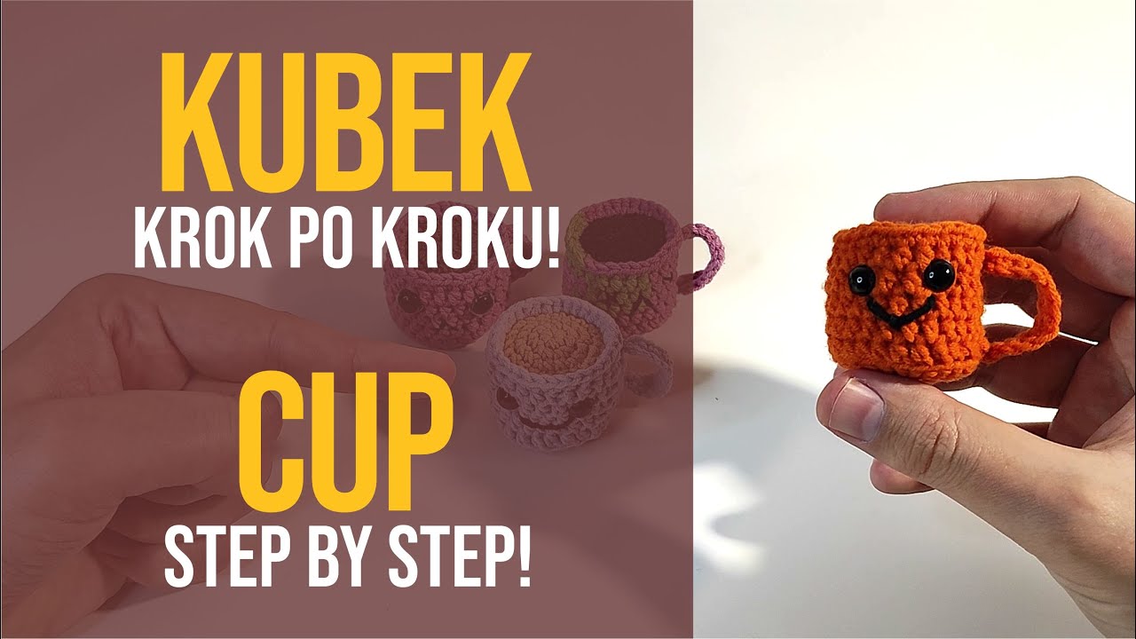 Szydełkowany kubek z napojem ☕ Poradnik krok po kroku 🧶