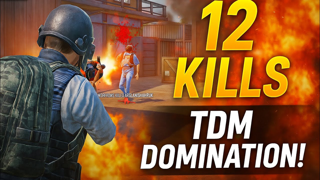 🎮 BGMI TDM Gameplay | INSANE 12 KILLS | Best Loadout & Tips