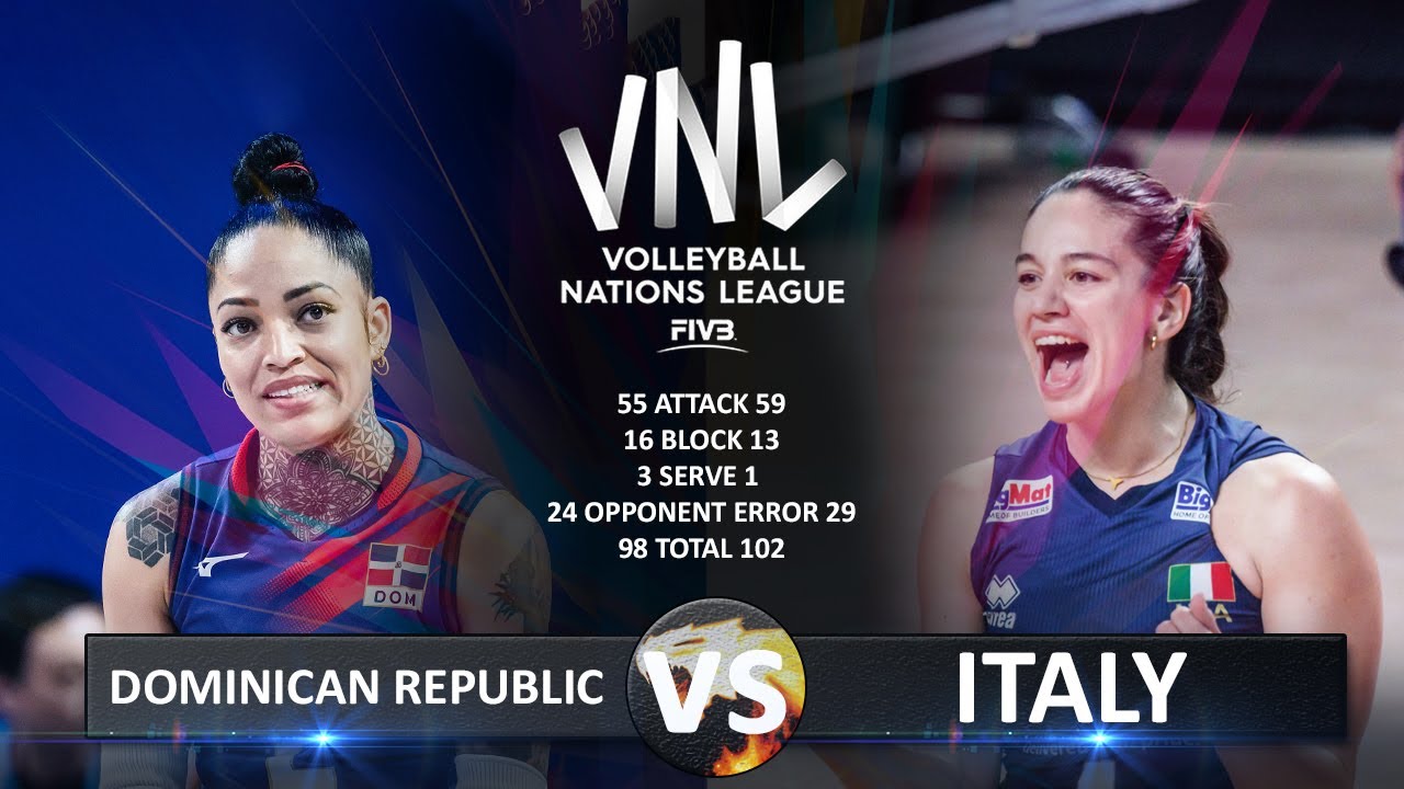 Dominican Republic vs Italy | Women's VNL 2023