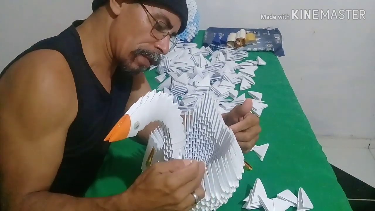 CISNE DE PAPEL ORIGAMI como fazer