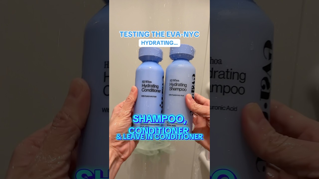 testing the new #evanyc shampoo, conditioner, & leave in conditioner #shampoo #conditioner