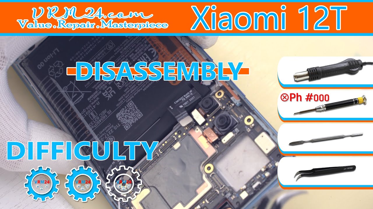 Xiaomi 12T 22071212AG Take apart | Disassembly In detail