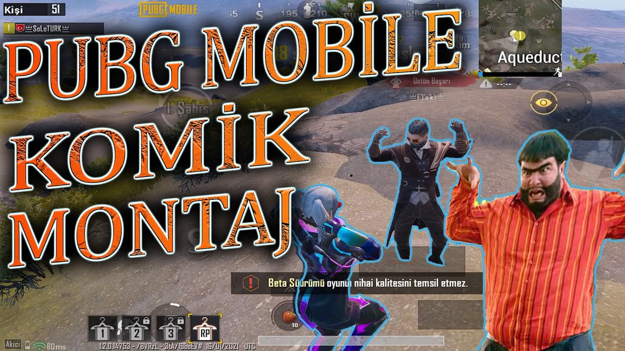PUBG MOBİLE KOMİK MONTAJ  - SOLO TÜRK - ( GÜLMEK GARANTİ)