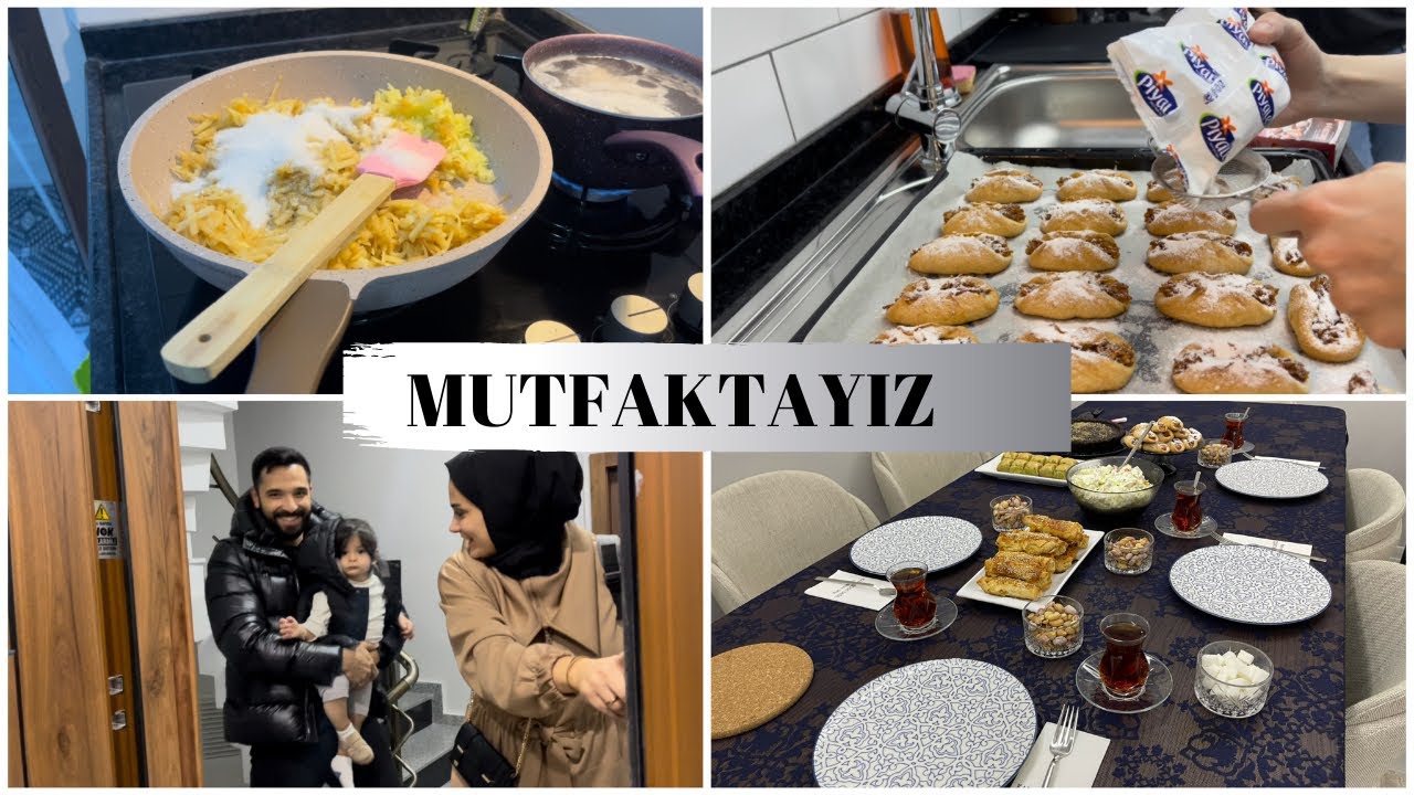 MUTFAKTAYIZ 🍴👩🏼‍🍳 Islak kek/Tavuklu Salata/Börek 🥯 Misafirlerimiz var 🤍