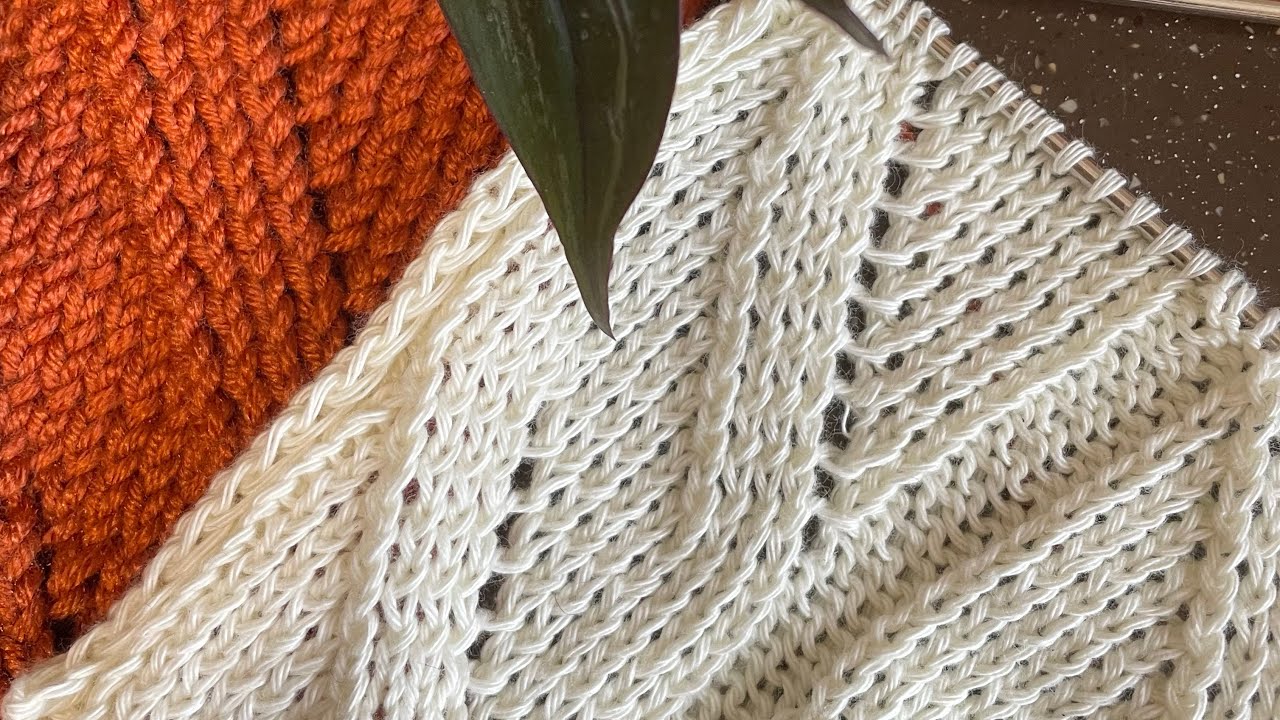 Легко вяжем прекрасный узор «Ложная коса»