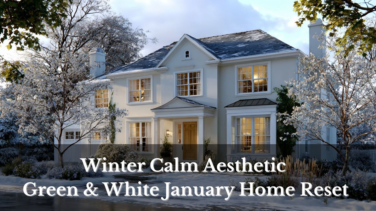 ❄️Winter Calm Aesthetic ❄️ Green & White January Home Reset
