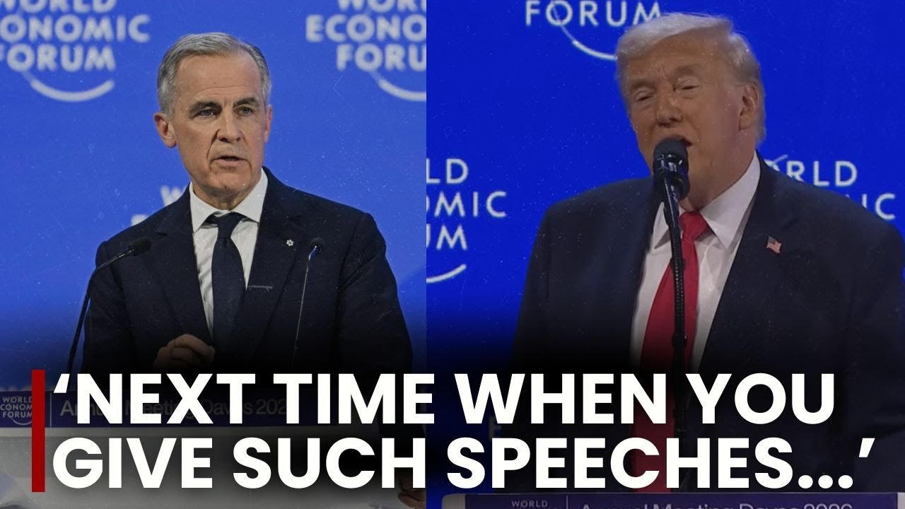 Donald Trump Dares Canada's Carney After Viral Speech At World Economic Forum 2026