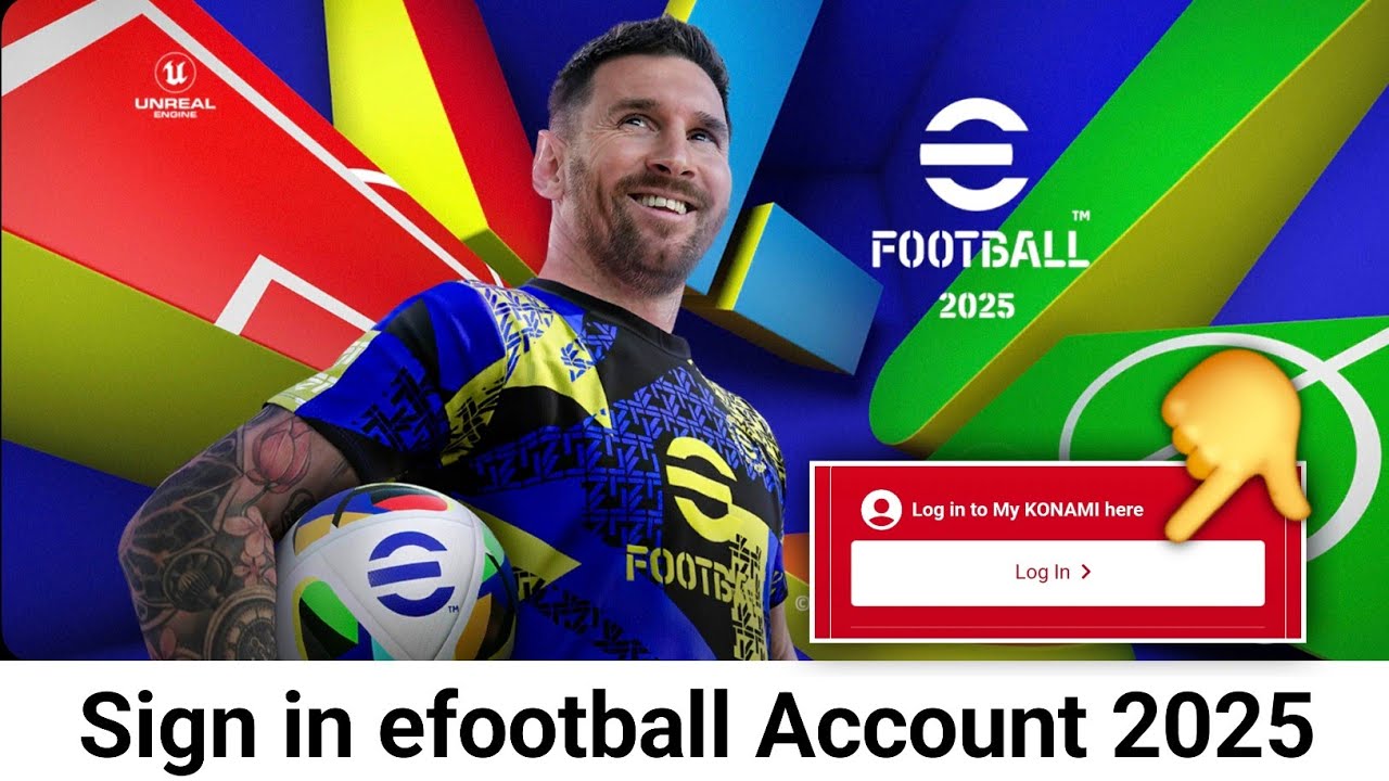 How To Sign in efootball Account 2026 || Login efootball || Register Konami ID efootball mobile