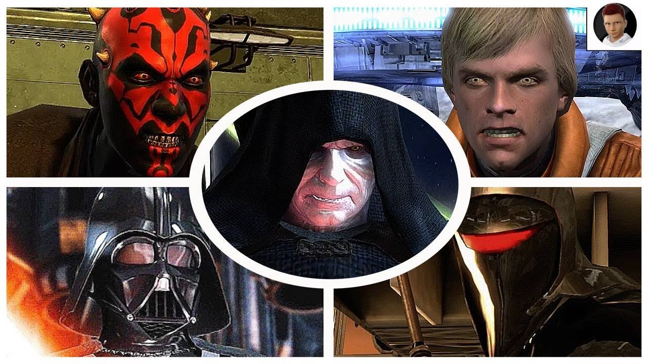 Star Wars: The Force Unleashed Ultimate Sith Edition - All Bosses (Played as Emperor Palpatine)