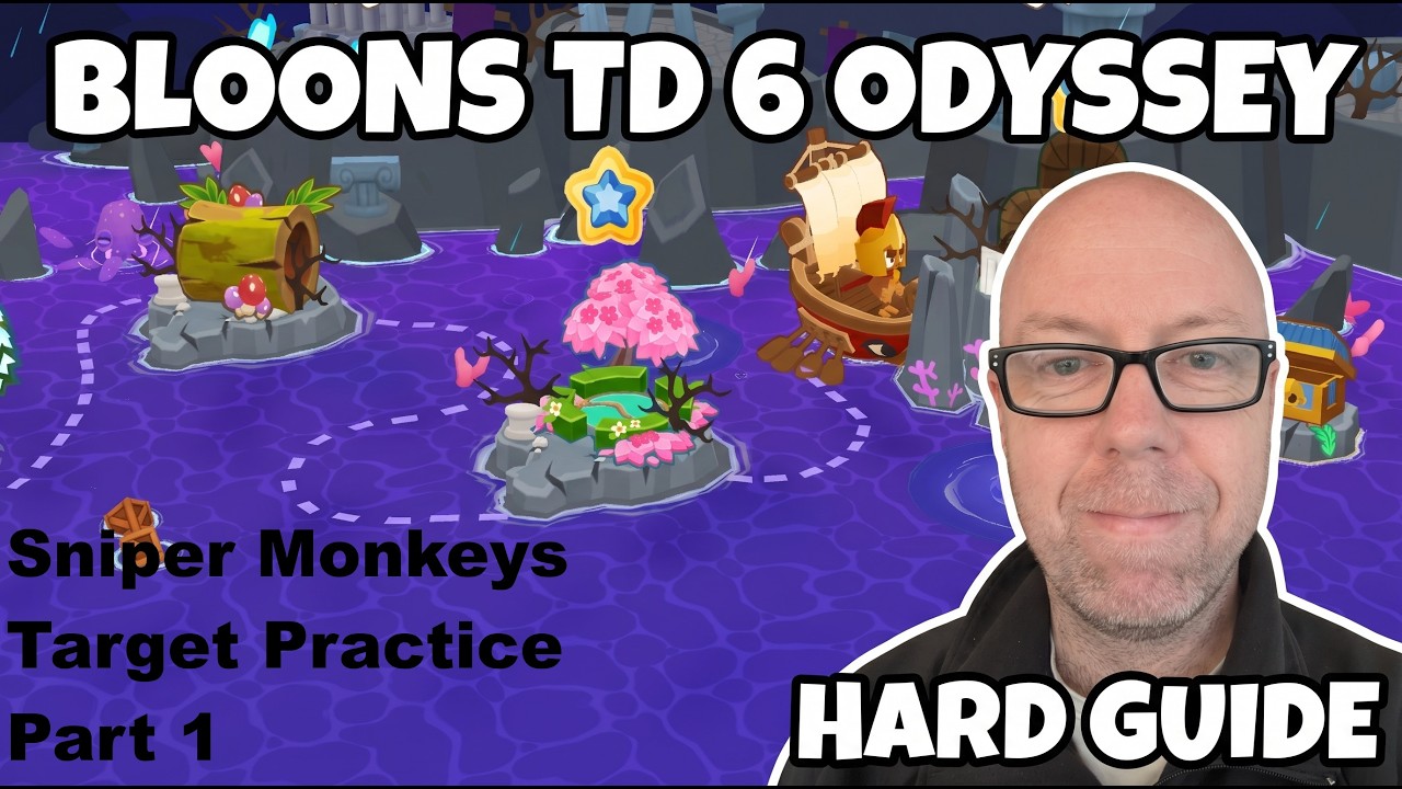 Bloons TD6 Odyssey - Sniper Monkeys Target Practice - Town Center - Part 1