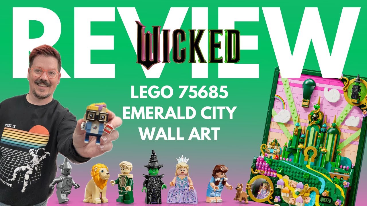 Обзор НОВОГО настенного рисунка LEGO &laquo;Злой город&raquo;! #wickedforgood #lego75685