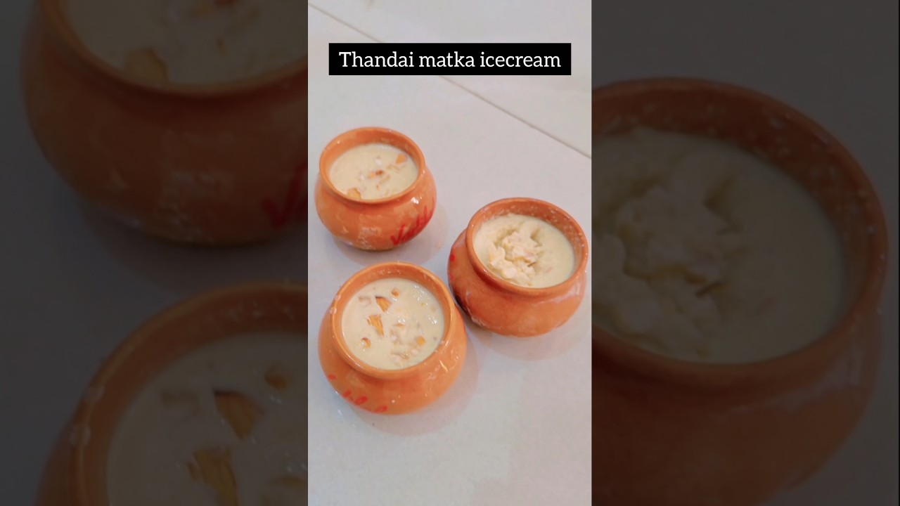 Thandai matka ice-cream😋 #reelsindia #icecream #icecreamrecipe #foodshorts #ytshorts #cooking