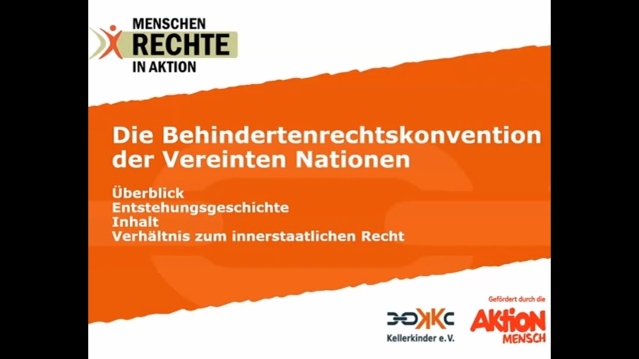 Die Behindertenrechtskonvention der Vereinten Nationen