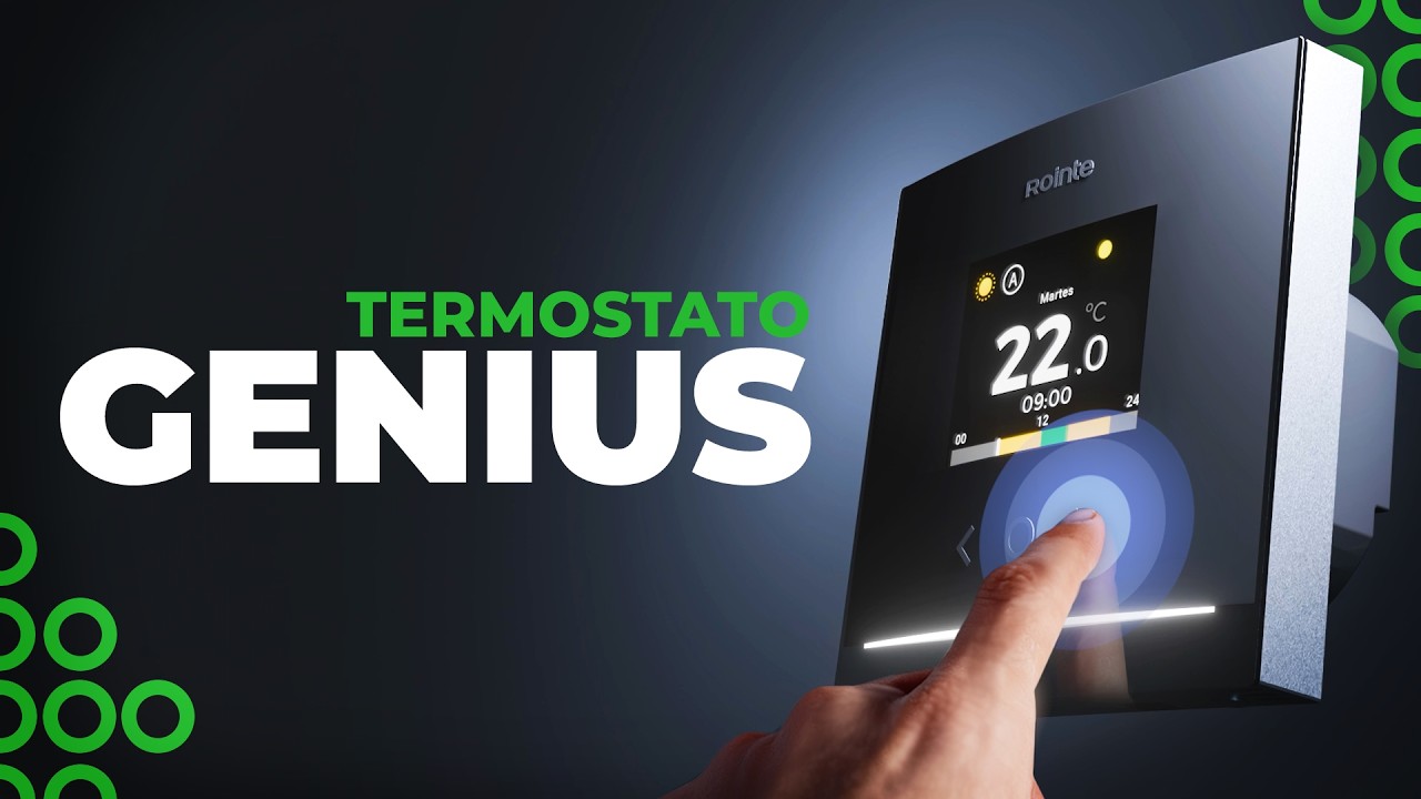 Rointe Genius | Termostato Digital Inteligente WiFi con Pantalla Táctil y IA